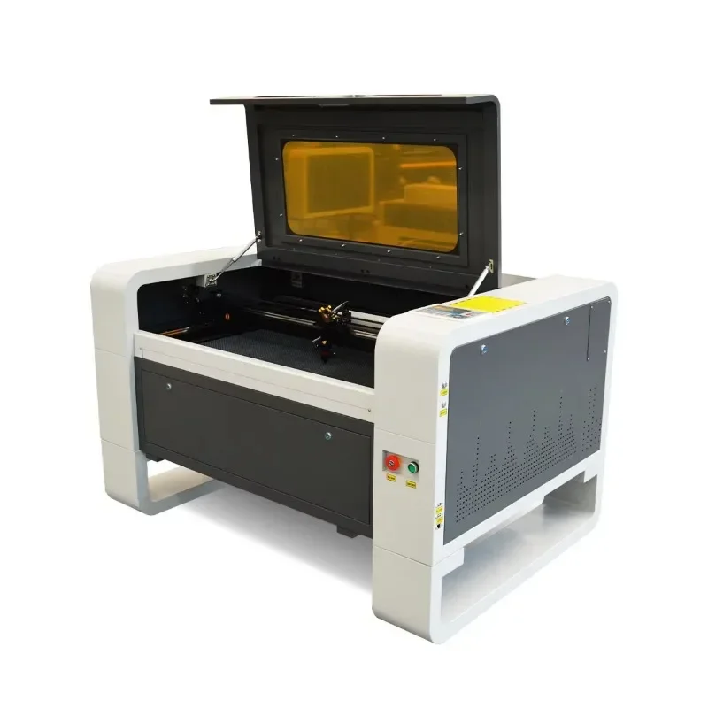 Hot sales 9060 6090 80W 100W  Co2 Cutting Engraving Machine Wood  Cutting Equipment Tube Supports  Paper Cutting
