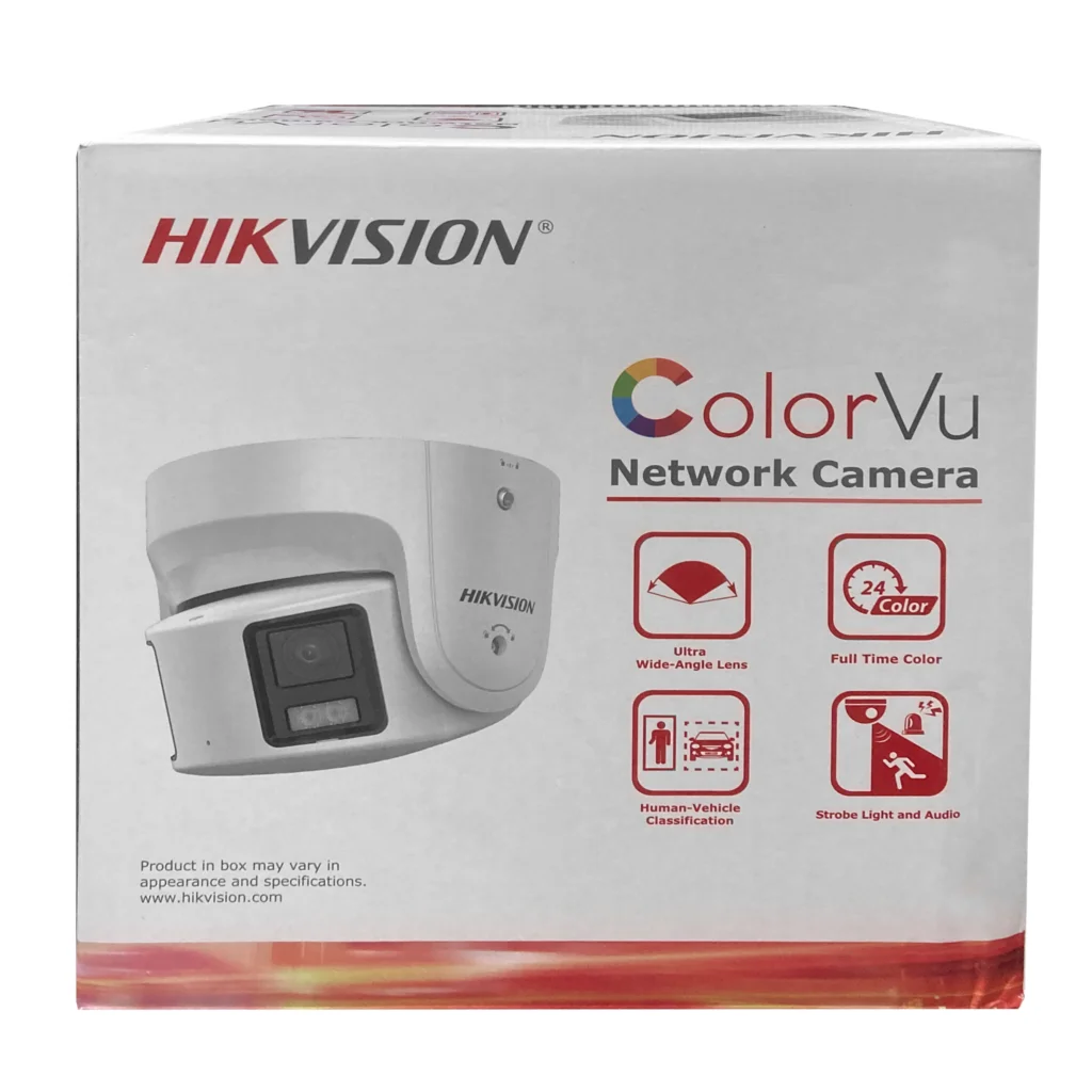 Hikvision 8MP IP-camera Panoramisch ColorVu Torentje DS-2CD2387G2P-LSU/SL 4K Beveiliging Dubbele lens Kleur Nacht Ingebouwde microfoon Luidspreker - afbeelding 1