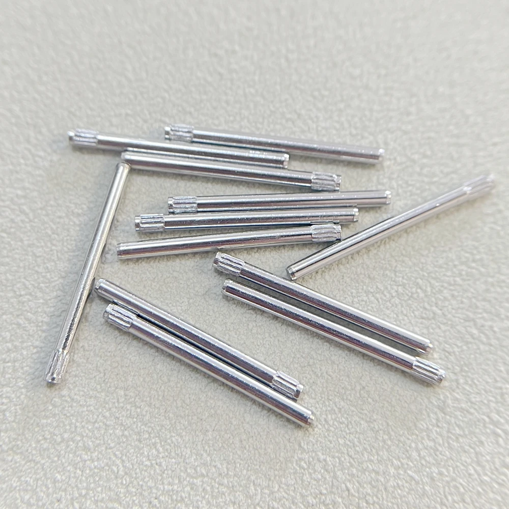 Solid shaft needle thread head for watch repair parts: 0.9/1.0/1.1/1.2 diameter stainless steel watch steel band fixing rod 20