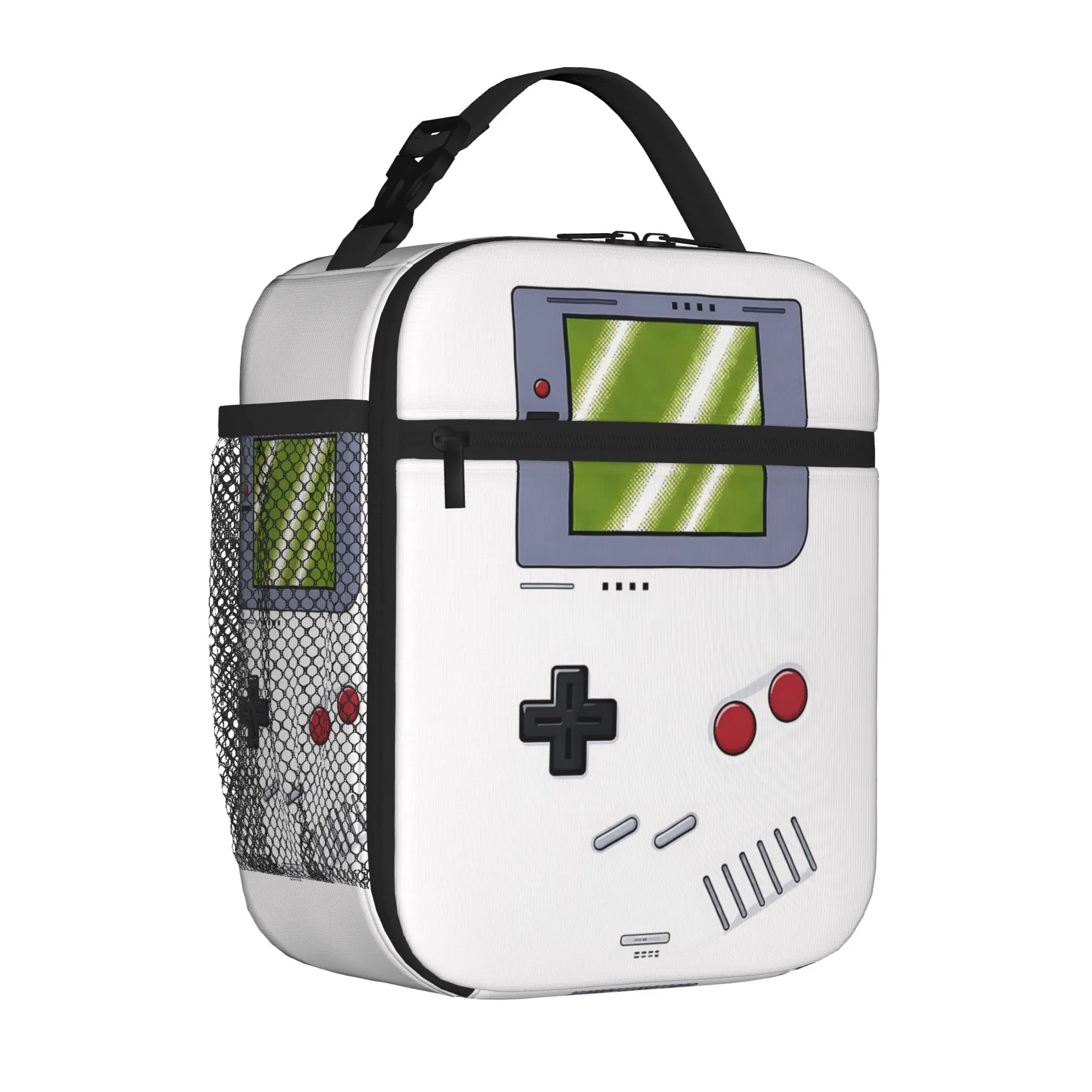 

Термосумка для обедов в стиле ретро для игровой консоли, изолированная, герметичная, вместительная, для путешествий