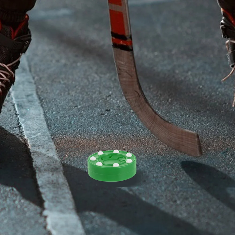 

2Pcs Roller Hockey Puck PP Material Durable Sturdy Superior Control Stability Professional Training Versatile Sports Accessory