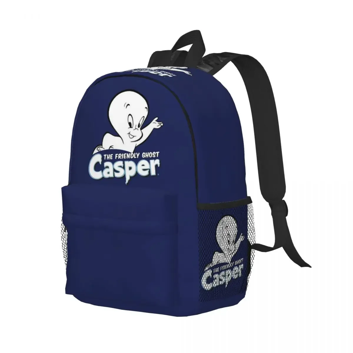 

The Friendly Ghost Casper Backpack Student Boys Girls BookBag Children School Bag Laptop Shoulder Bags for Men Women