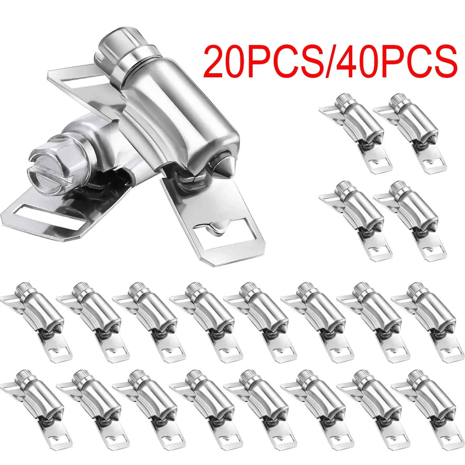 

Настраиваемая упаковка 20/40, только крепежные детали для хомутов, регулируемые крепежные детали для червячных хомутов из нержавеющей стали DIY 304.