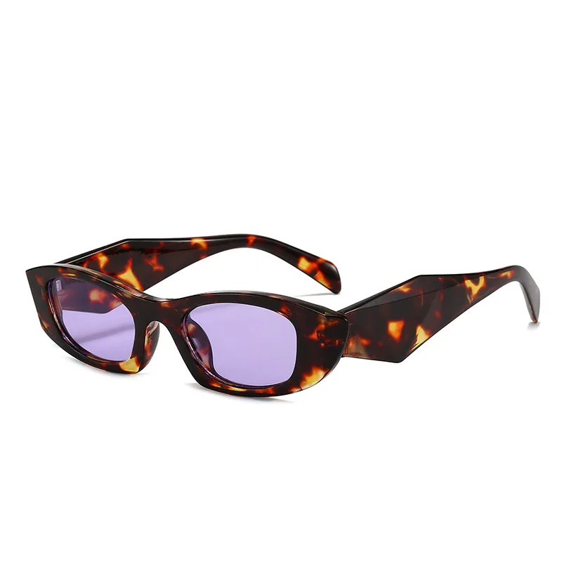 Fashionable New Retro Cat-Eye Irregular Glasses Frame Wide-Leg Men's and Women's High-End Sunglasses view 5
