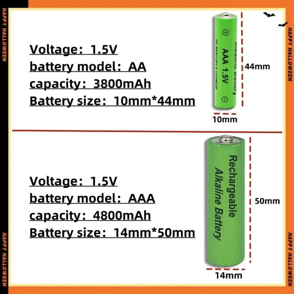 3800mAh 1.5V AA+AAA rechargeable battery AAA alkaline suitable for flashlight mouse clock remote control etc + charger