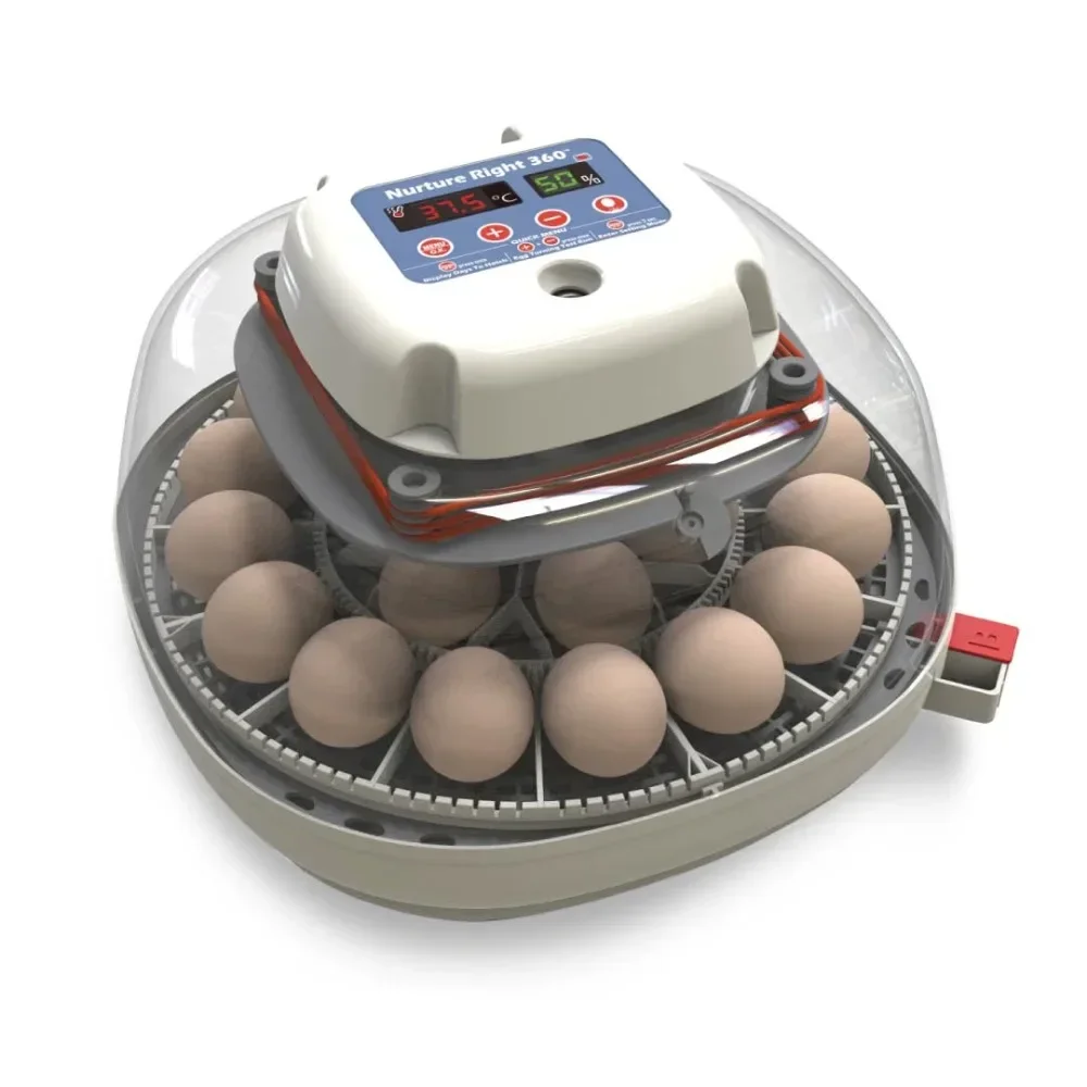 Manna Pro Harris Farms Nurture Right Egg Incubator for Hatching Chicks - Holds 22 Eggs - Automatic Egg Turner with Temperature