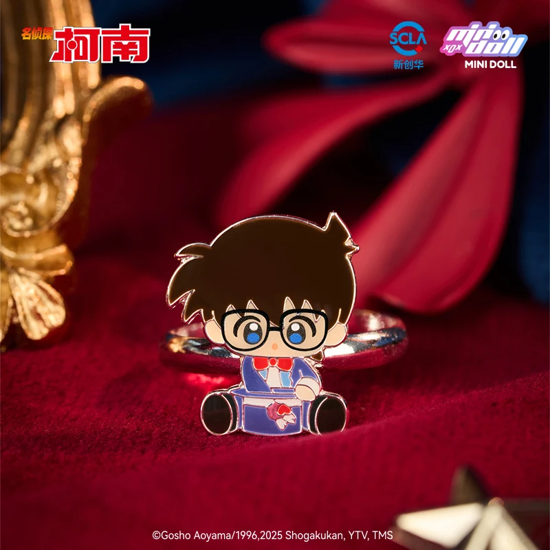 Minidoll Detektyw Conan Magic Stage Series Q-Baby Ring Series Blind Box Oficjalna Autoryzowana Dekoracja na Biurko Prezent Cosplay