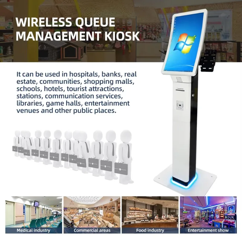 Software Package Service Queue to Call Number Machine with Speaker Handle the Business Queue System Kiosk Bank Hospital