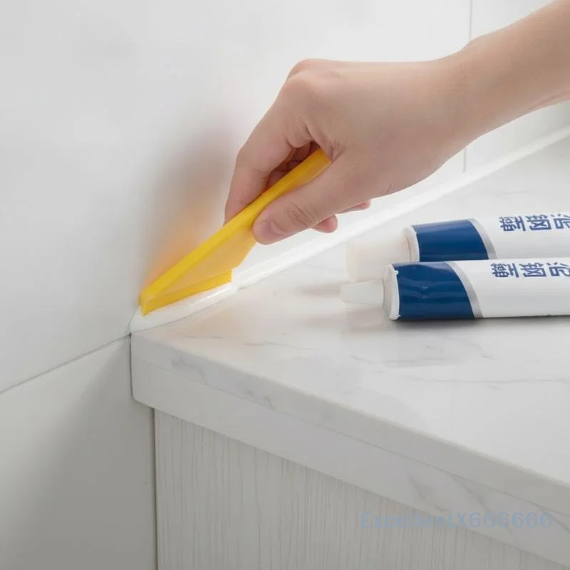 Plastic Steel Mud Waterproof Sealant 60/150ml Anti-mildew Adhesive for Kitchen Bathroom Tile Grout Repair