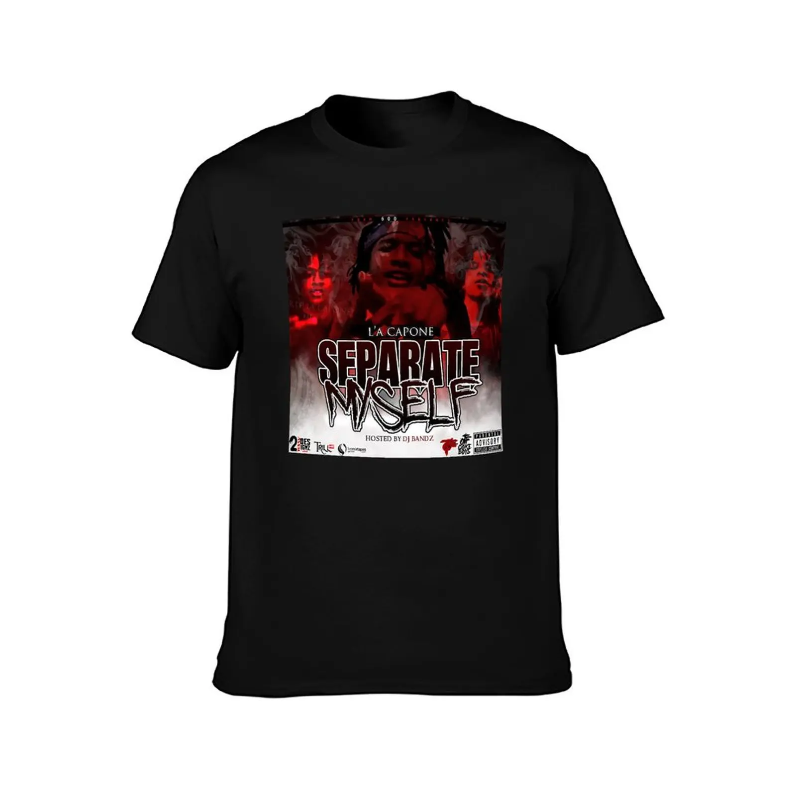 LA Capone Separate Myself Cover T-Shirt Simple Casual Short Sleeve Tee T-Shirt