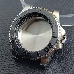 Gstuff Have Chapter Ring Boîtier en acier, boîtier de mouvement, boîte de montre en verre saphir, argent, noir, haute qualité, 40.5mm, NH34, NH35, NH36