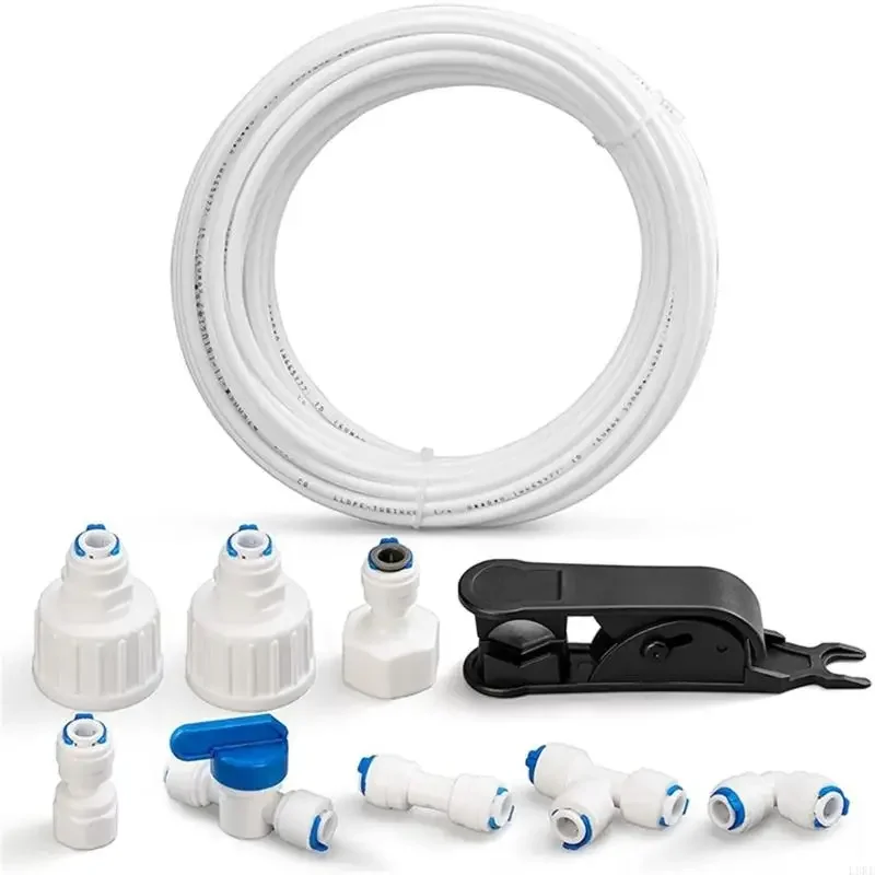 L8RE Versatile Water Line Extension Water Supply Connector Set PVC Material Suitable for Coffee Machines and Ice Makers