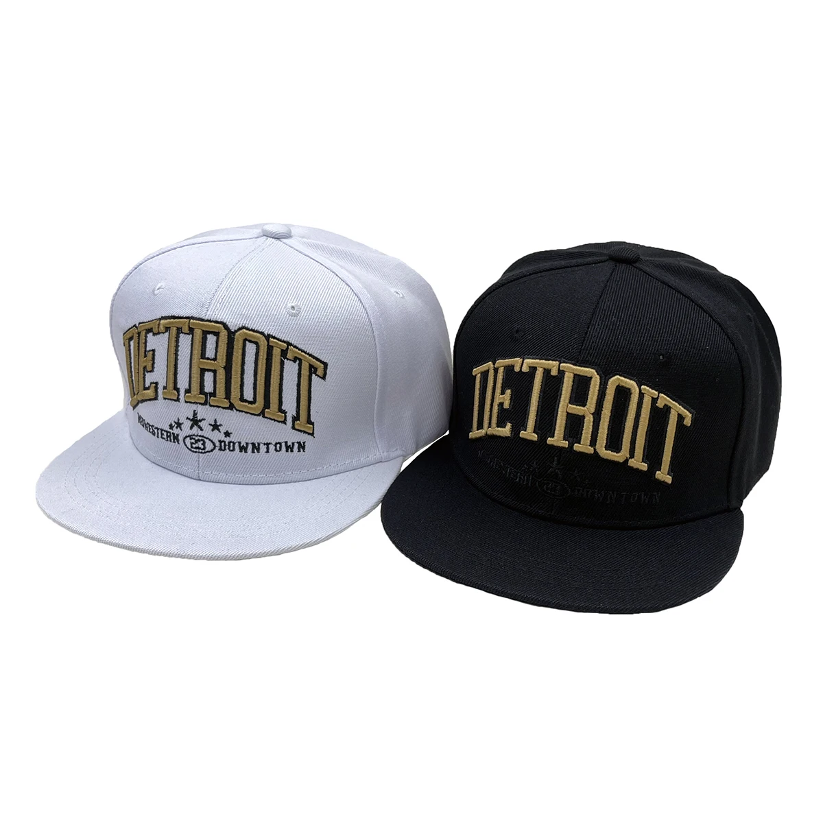 Spring and Autumn Alphabet Embroidered DETROIT American Baseball Hat for Men and Women Outdoor Sunshade Hip Hop Hat Snapback Cap