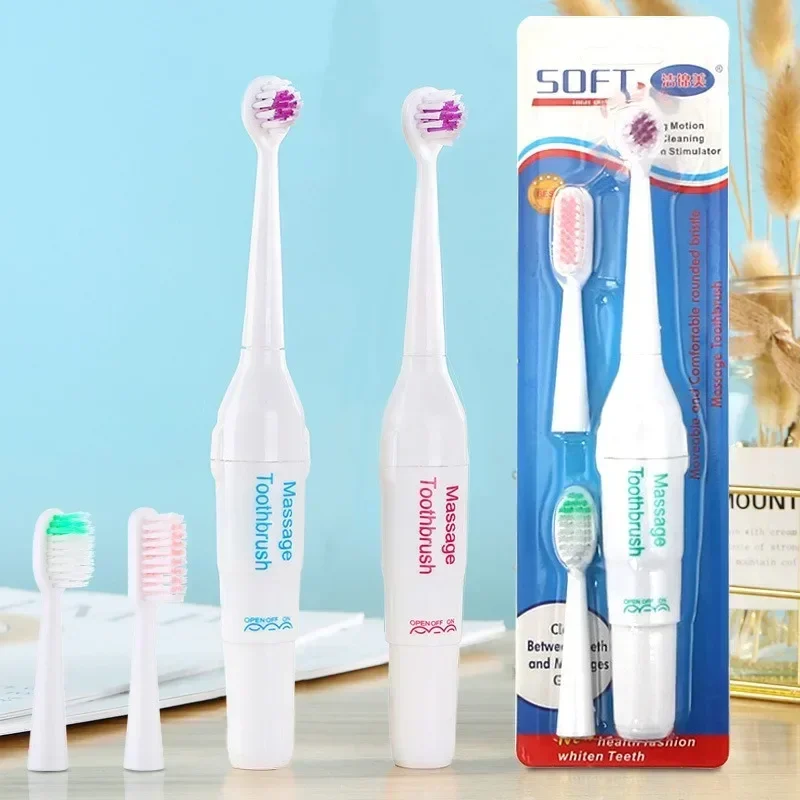 

Pet Dog Electric Toothbrush Multi-Angle Toothbrush Cleaning Dog Cat Brush Bad Breath Teeth Care Tool With 2 Brush Heads