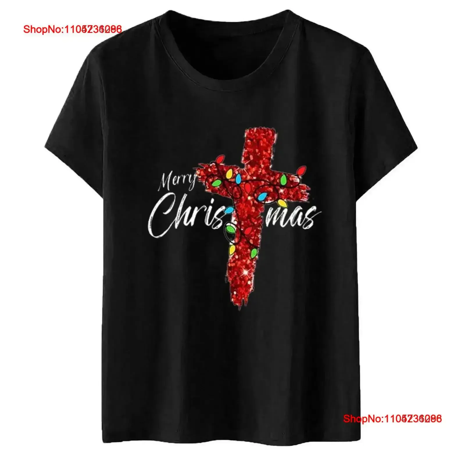 

Women Fashion for Casual Tops Round Neck T Shirt Christmas vintage Washed graphic Versatile Comfortable homme vintage Washed