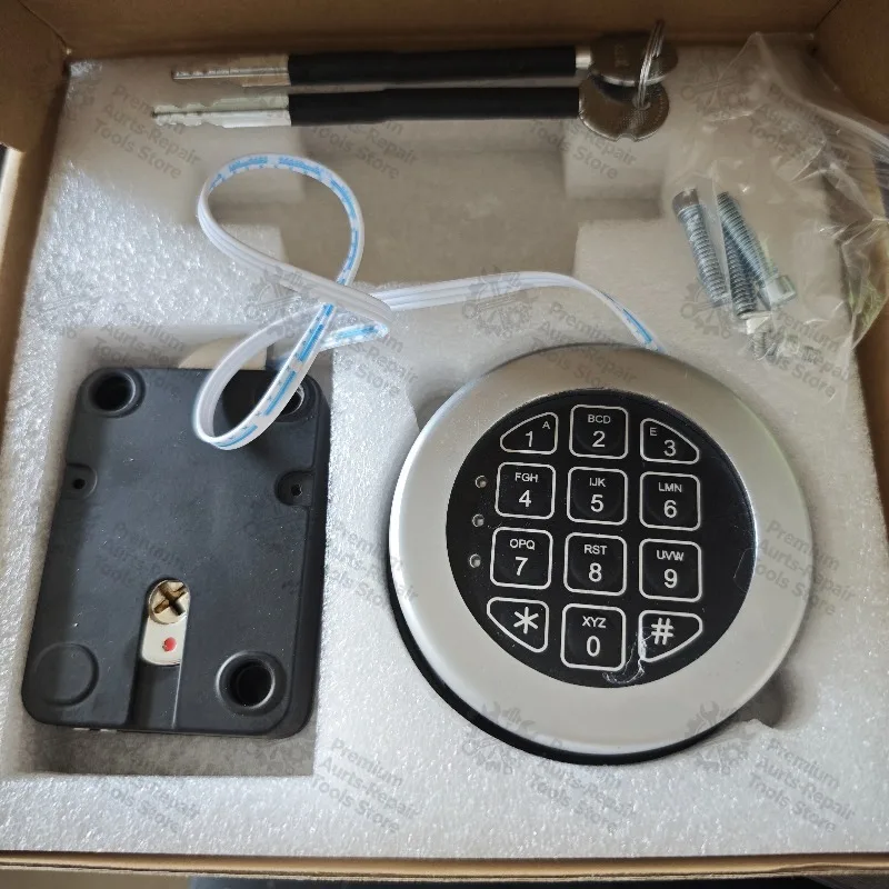 Safe Electronic Lock Solenoid Lock&2 Master Key Override  KEYPAD Brand New
