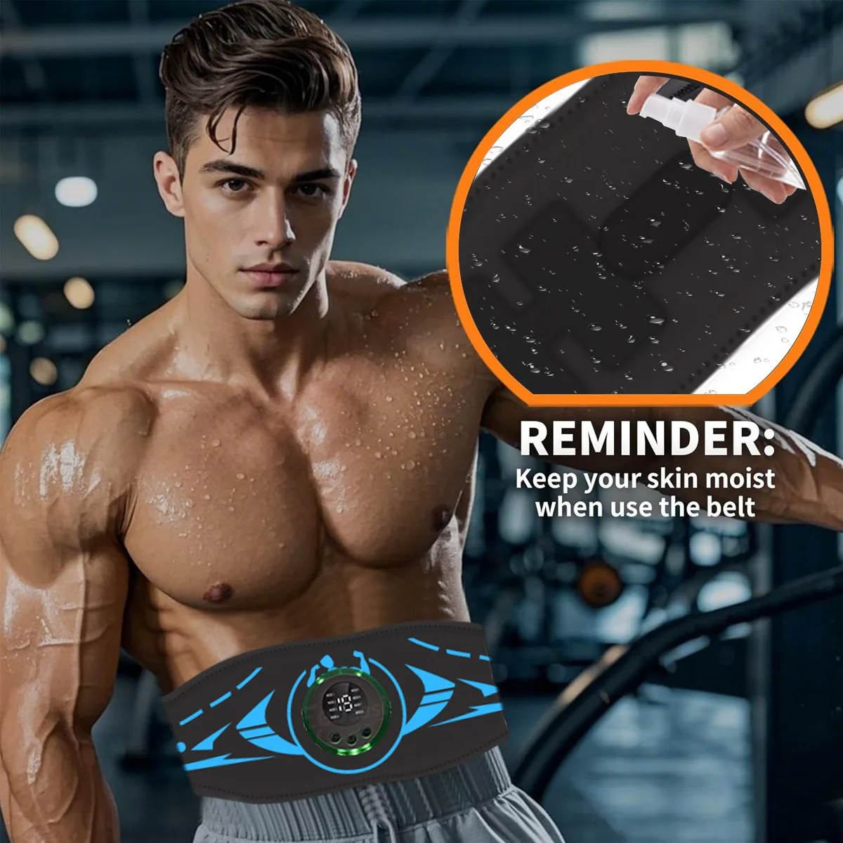 Advanced EMS Abdominal Muscle Stimulator Belt Intelligent Core Training, Body Shaping & Rehabilitation Workout Gear