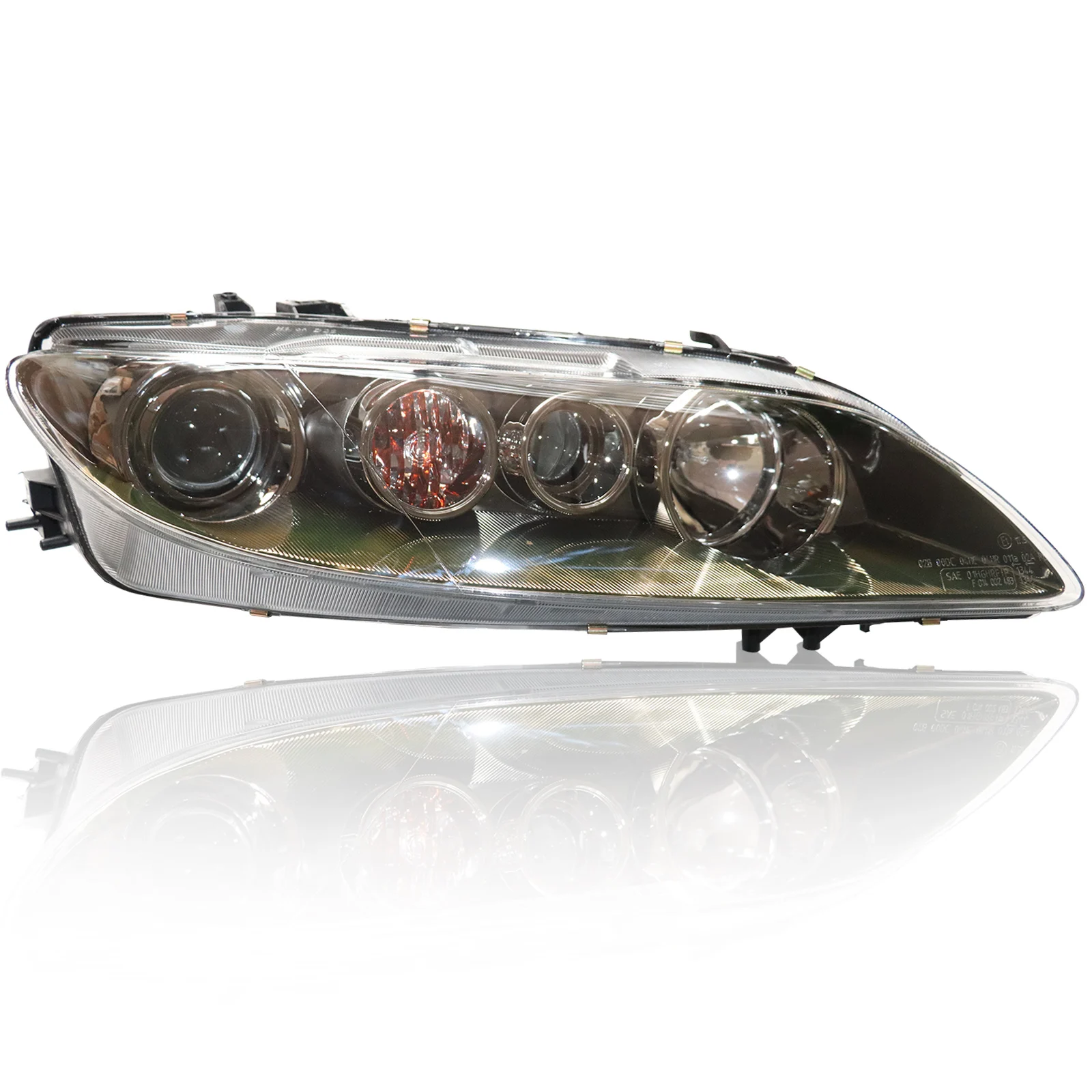 Fari LED Highlander, Luce Alogena per Guida Notturna, Compatibile con Mazda 6 2006-2008 Costruzione PC+PP Durevole
