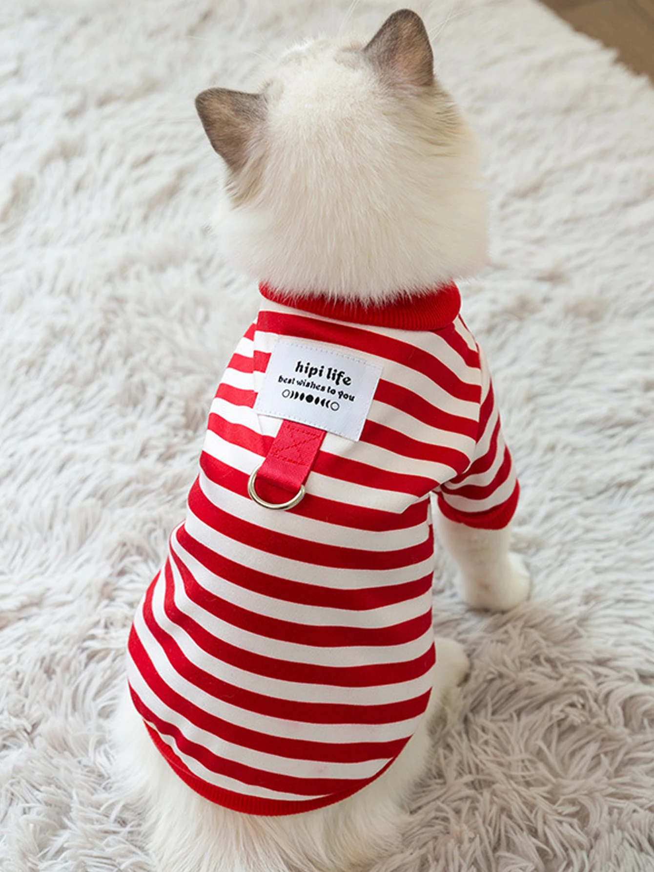 UFBemo Dog Clothes Teddy York Shire Polo Shirt Dress Striped Pet T-Shirt Dog Costume Soft Pullover Suit for Dog Puppy