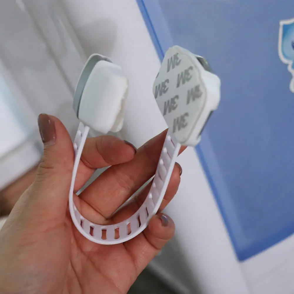 

Plastic Child Safety Lock Anti-Clamp Multi-Function Drawer Locks 20cm Anti-Pinch Refrigerator Safety Buckle Keep Baby Safe