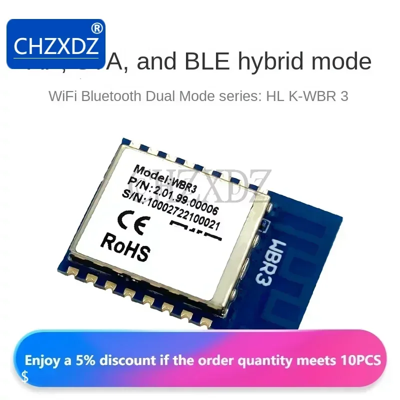 WB3S Doodle-puerto serie inteligente a WiFi, módulo Bluetooth, paso inalámbrico remoto, AP/STA/BLE4.2, lote de 5 unidades, 100% Original