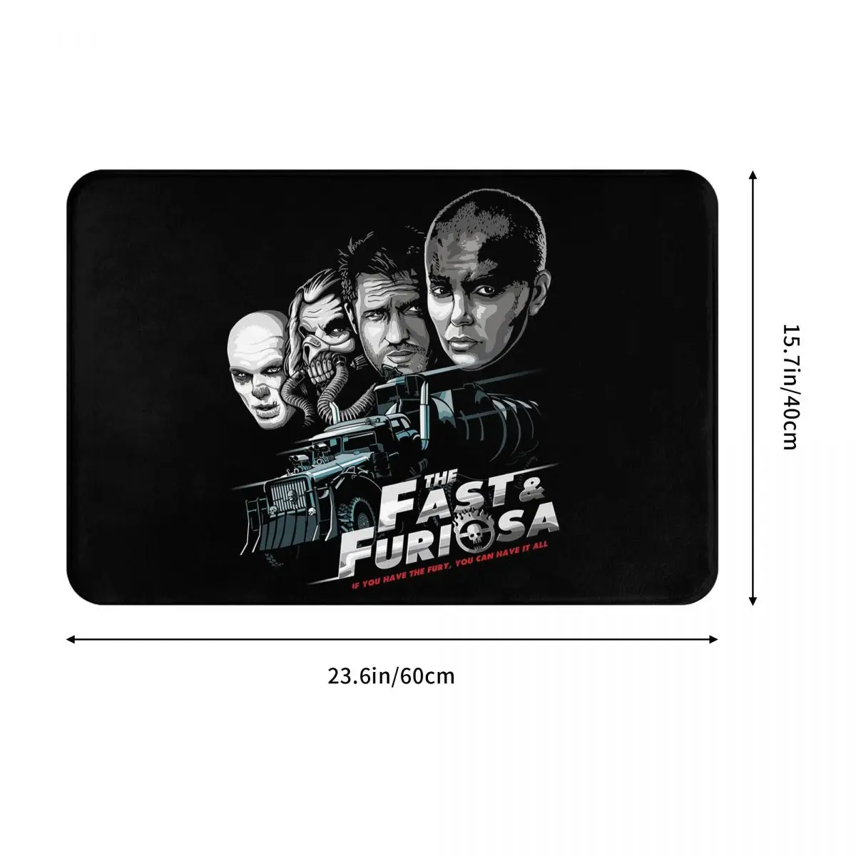 Fast And Furious Movie Vintage Poster Doormat Absorbent Mat Carpet Rug Kitchen Entrance Home Floor Mat for Bedroom Footpad Mats