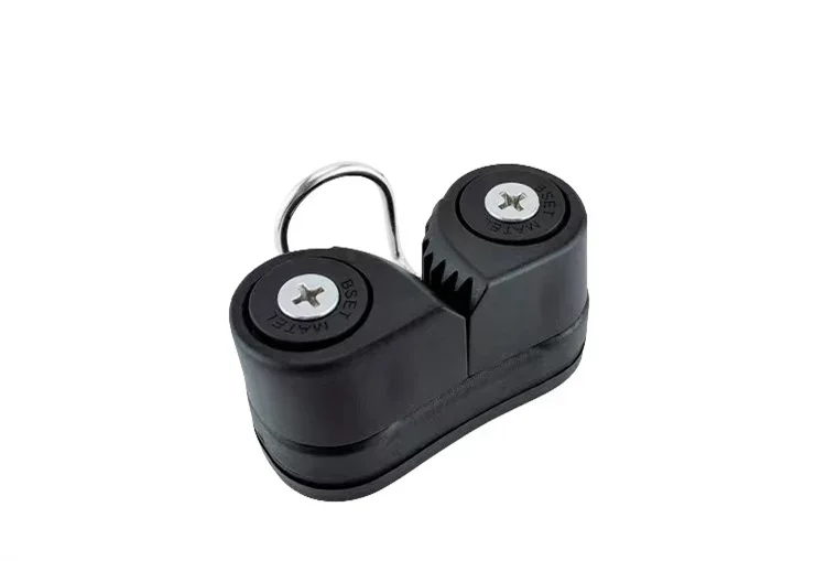 

Hot Sale Boat Marine Sailing Hardware 316 Stainless Steel Ring Nylon Clam Cleat Rope Parts Cam Cleat with Leading Ring