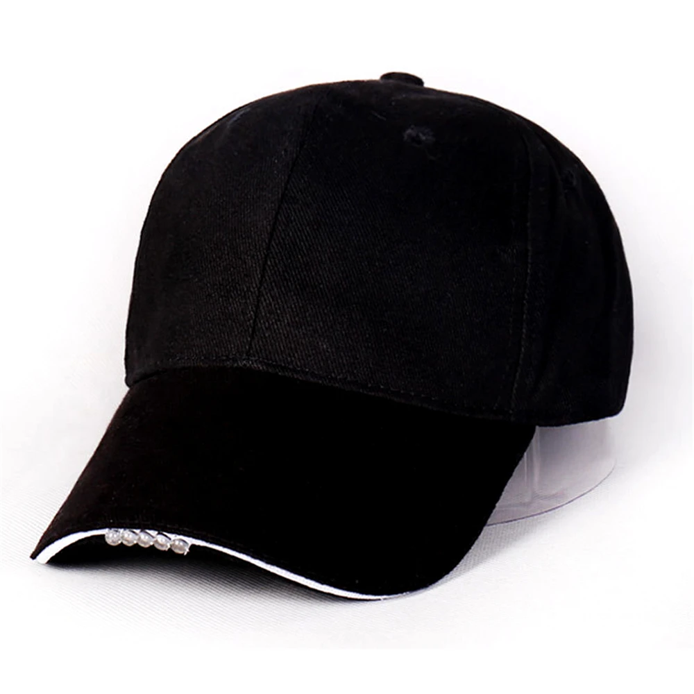 Led Lamp Cap Batterij Aangedreven Hoed Met Led Licht Zaklamp Koplamp Voor Outdoor Vissen Jogging Baseballpet Wandelen Caps