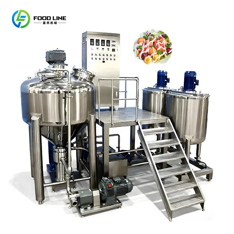 Customized Commercial Salad Dressing Making Machine Stainless Steel Salad Dressing Reactor