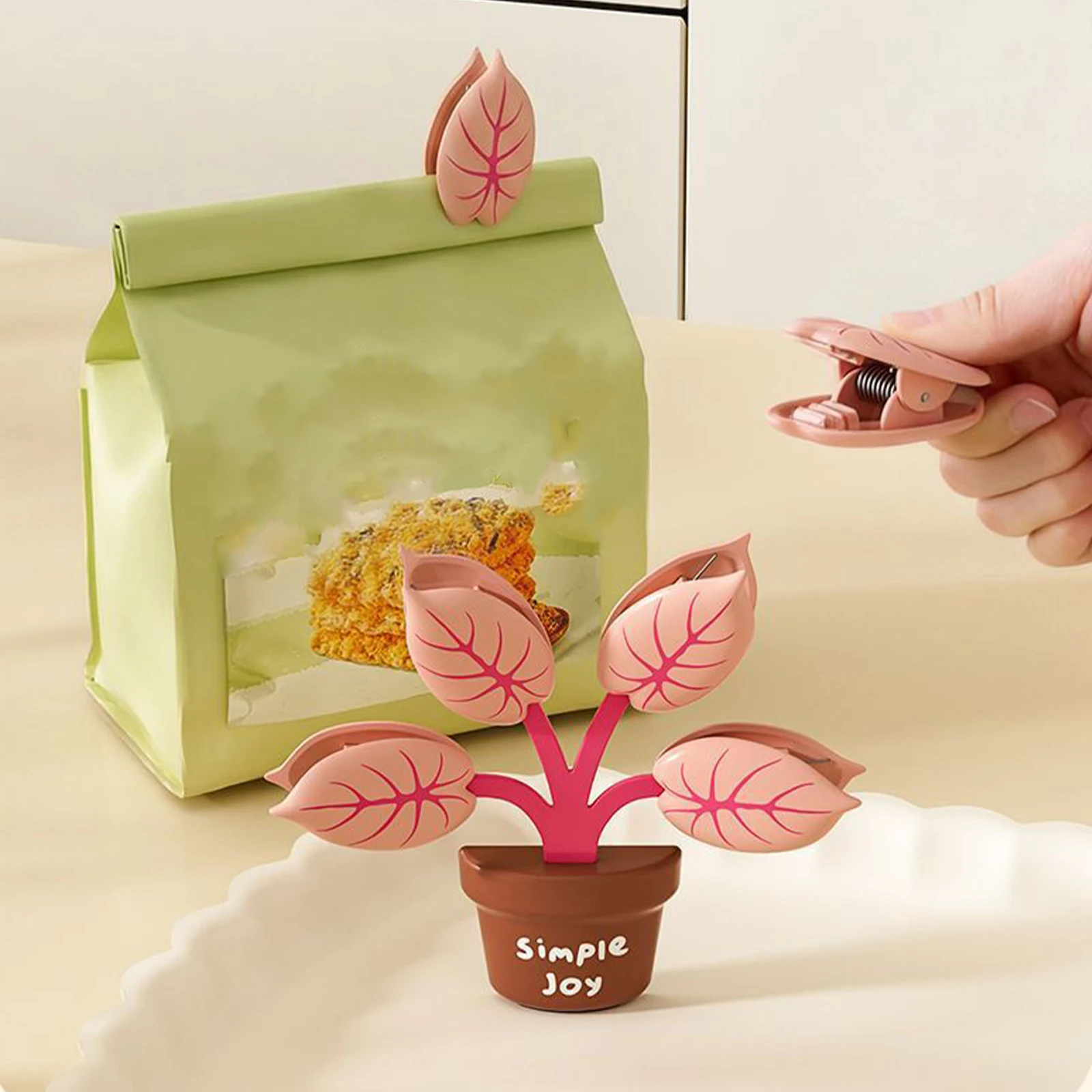 Magnetic Leaf Bag Clips Food Grade ABS Rubber Teeth Seal Chip Clips for Snacks Tea Spice Cat Food Kitchen Fridge Storage