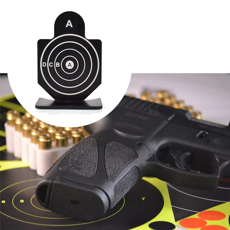 

ABHS-4Pcs IPSC Competitive Sports Mini Alloy Human Shape Targets Durable Easy Install Easy To Use