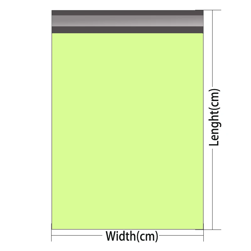 Green Mailing Bags To Pack Products Shipping 25x30cm 100 Poly Mailer Courier Custom packaging Logo Letter Set Envelope Sending