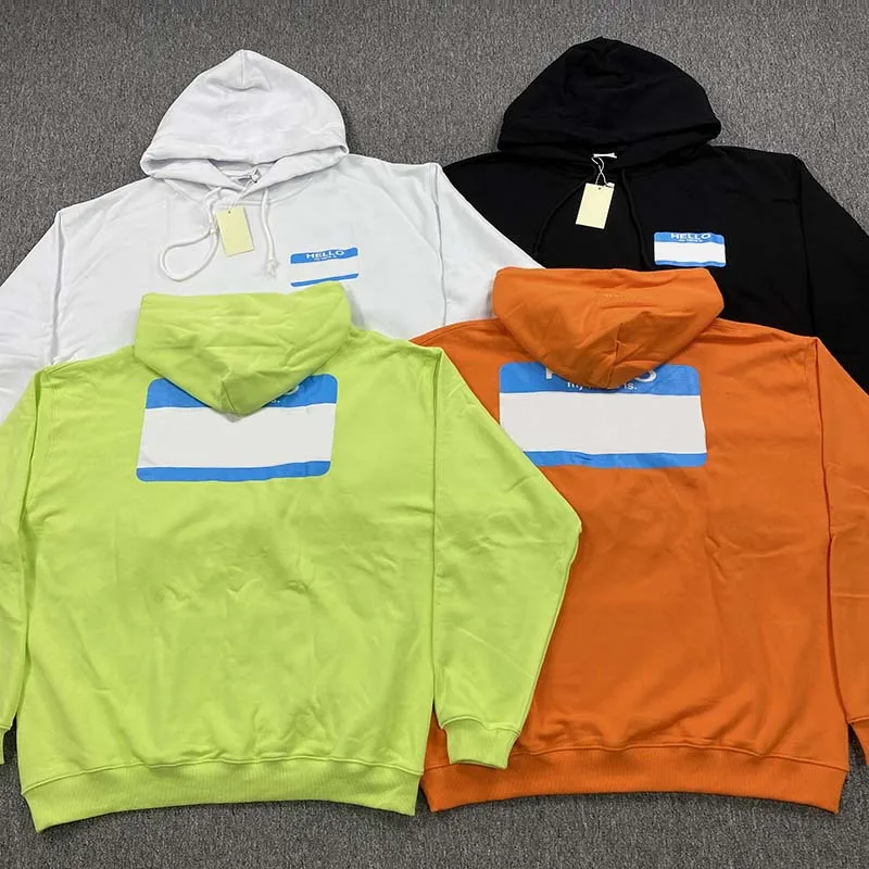 

Весна-Осень VT именная бирка с принтом для женщин и мужчин толстовки с капюшоном толстовки в стиле хип-хоп негабаритные мужские уличные хлопковые пуловеры с капюшоном