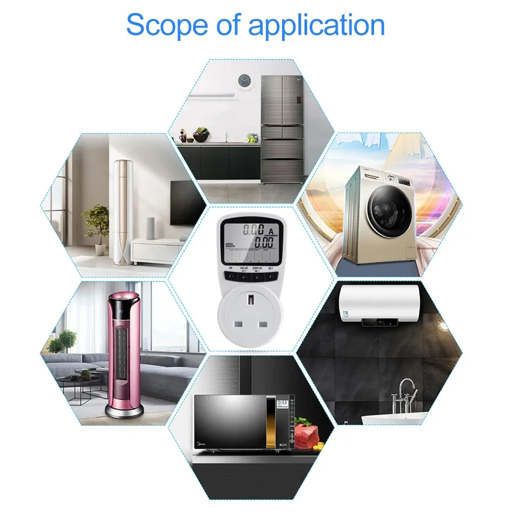 Electronic Digital Timer Switch 12/24 Hours Cyclic EU UK US Plug Kitchen Timer Outlet Programmable Timing Socket 220V 120V