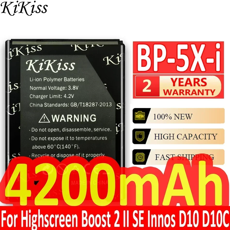 BP-5X-i 4200mAh High Capacity Battery for Highscreen Boost 2 II SE / innos D10 D10C D10F D10CF (3000mAh Ver.) Phone Battery