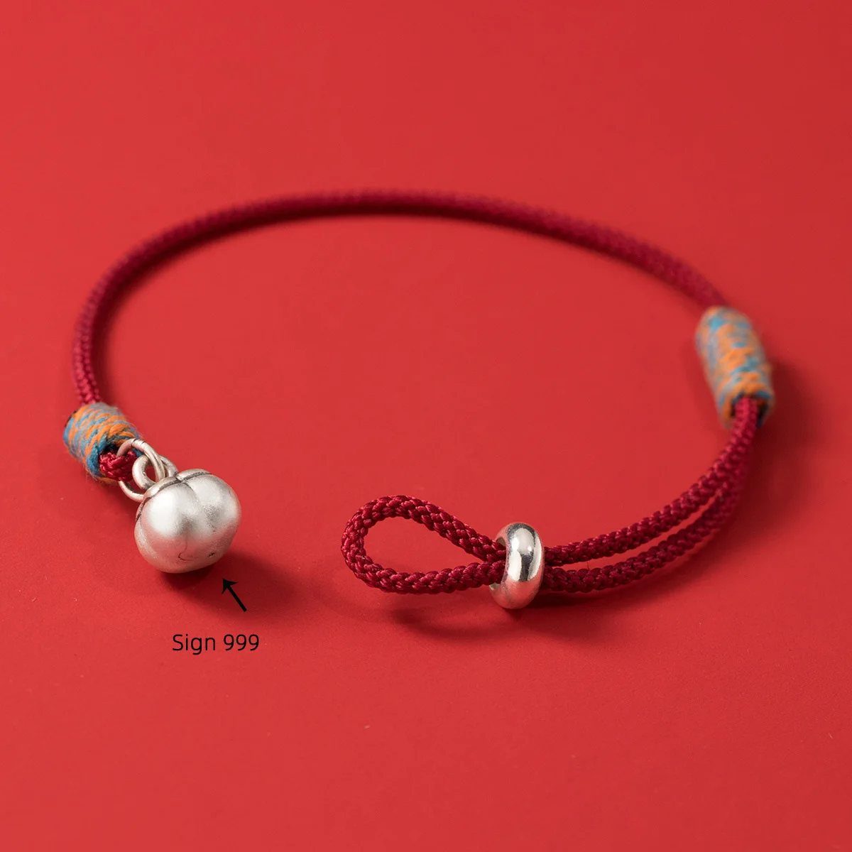 La Monada Red Thread For Hand 925 Sterling Silver Bracelets Women String Silver 925 Women Bracelet Blessing Persimmon