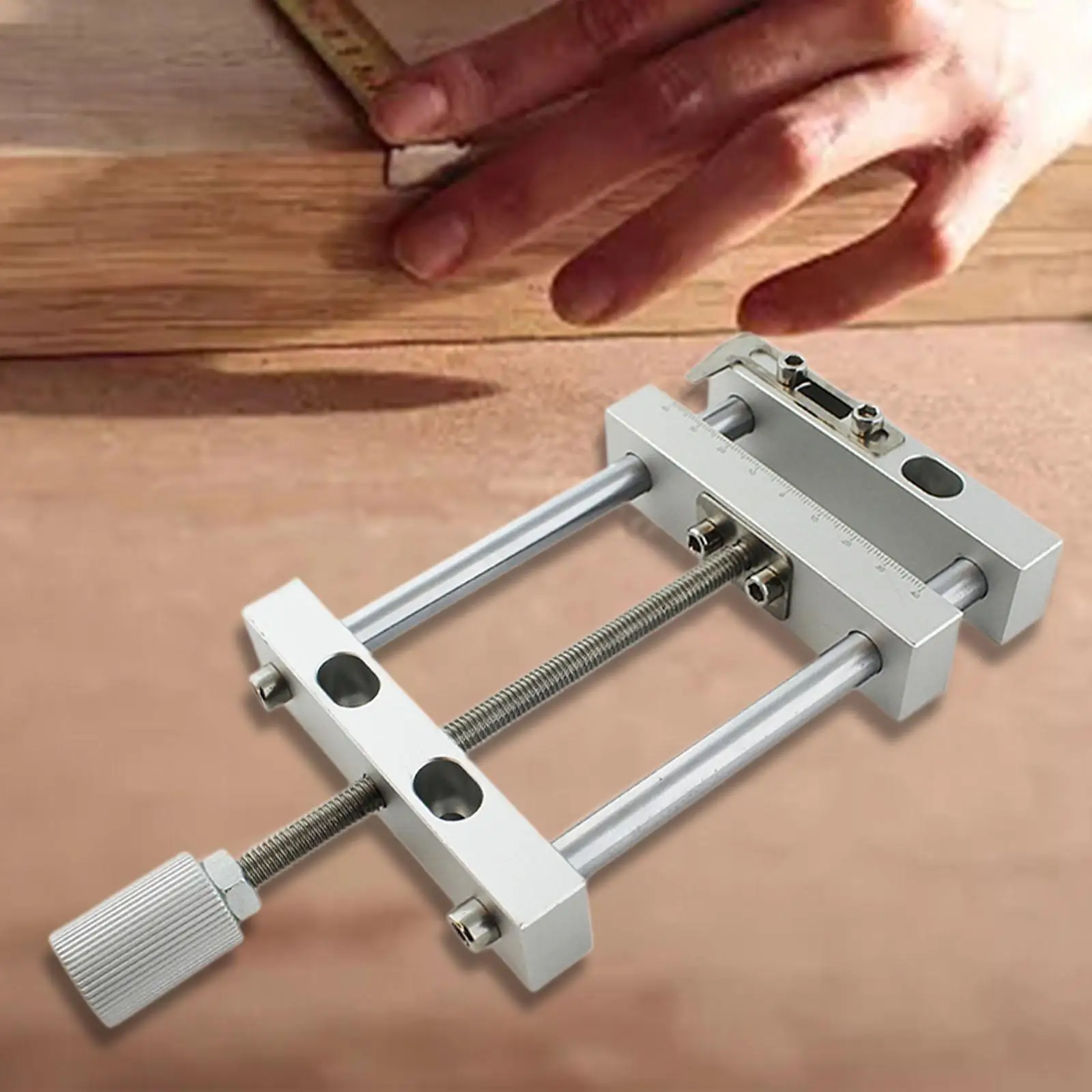 

4" Drill Press Vise Sturdy Easy Installation Parallel Jaw Vice Tabletop Clamp Vice for Sawing DIY Model Drilling Jewelry Making