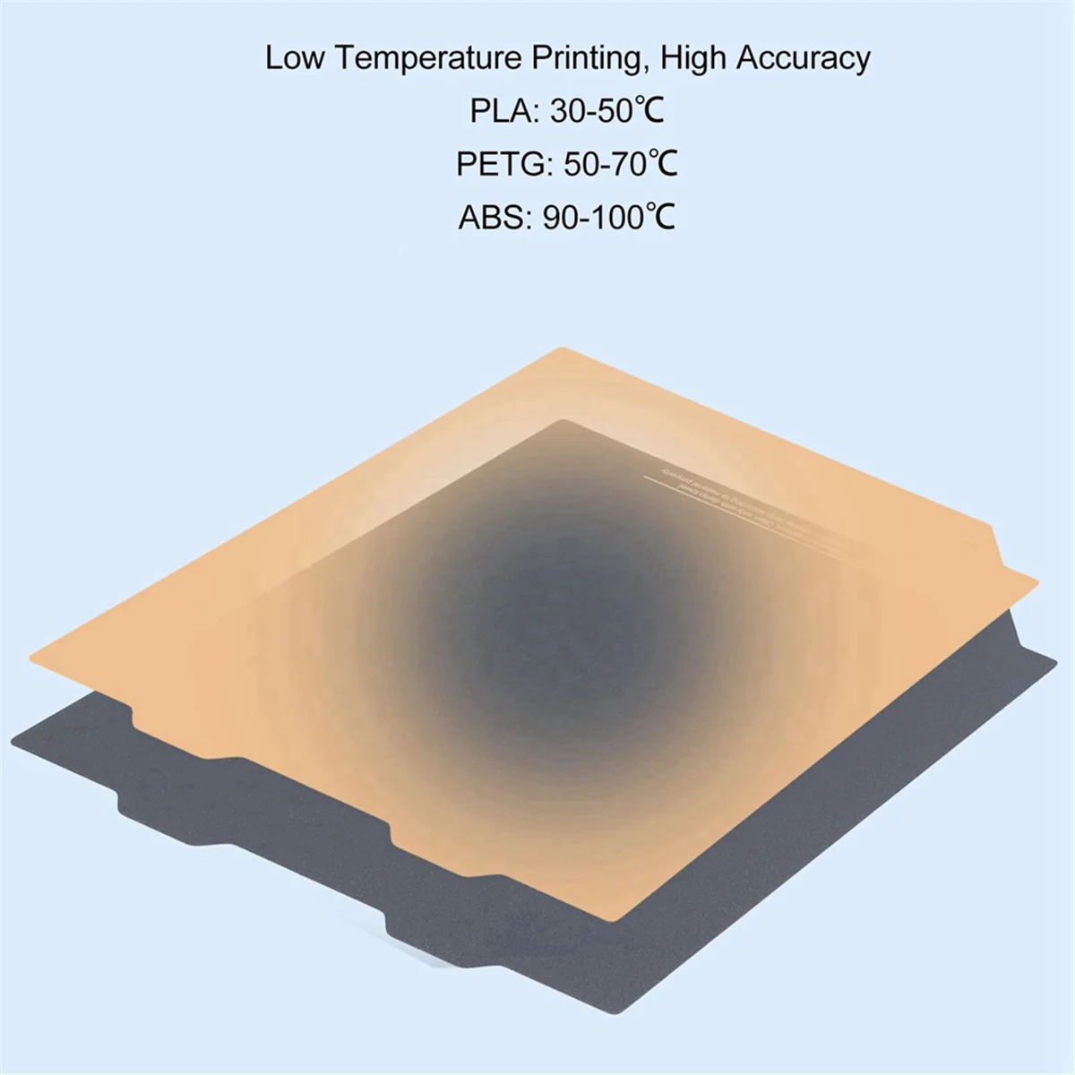 لوح فولاذي زنبركي من البوليوريا بتصميم متين على الوجهين للوحة بناء Bambu Lab A1