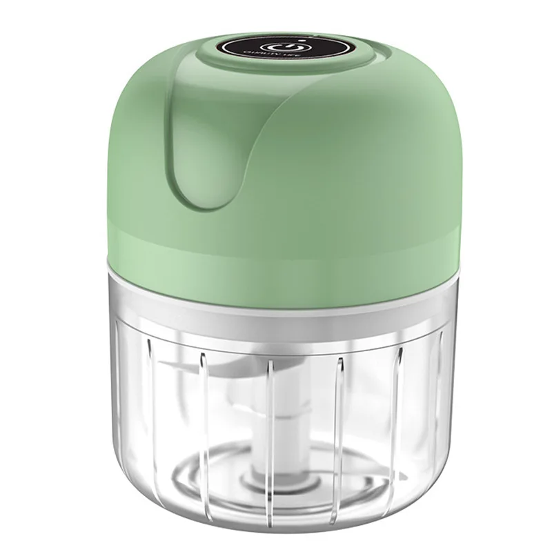 USB-Aufladung Knoblauchschläger 250 ml Mini elektrischer Lebensmittelmixer multifunktionaler Knoblauchmühle Gemüsehacker Fleischwolf
