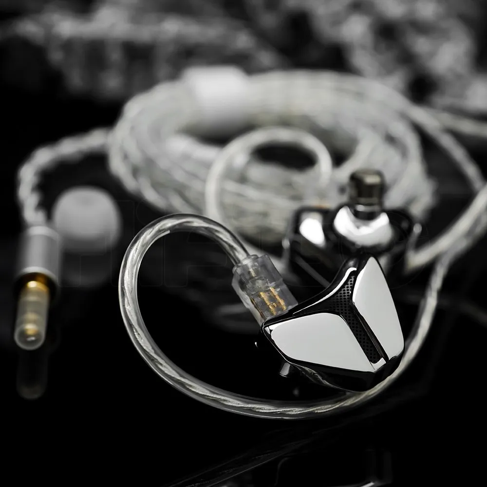 Musehifi  východ 6 vlajková loď 10mm po jednom dynamické ovladač in-ear monitory s otevřený akustická kamera swappable ucho tryska design