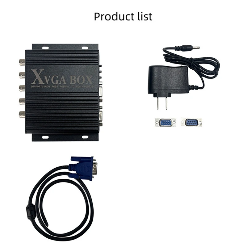 Convertitore video industriale XVGA BOX Convertitore video per monitor industriale da RGB a VGA RGBS a VGA GBS-8219 Spina UE