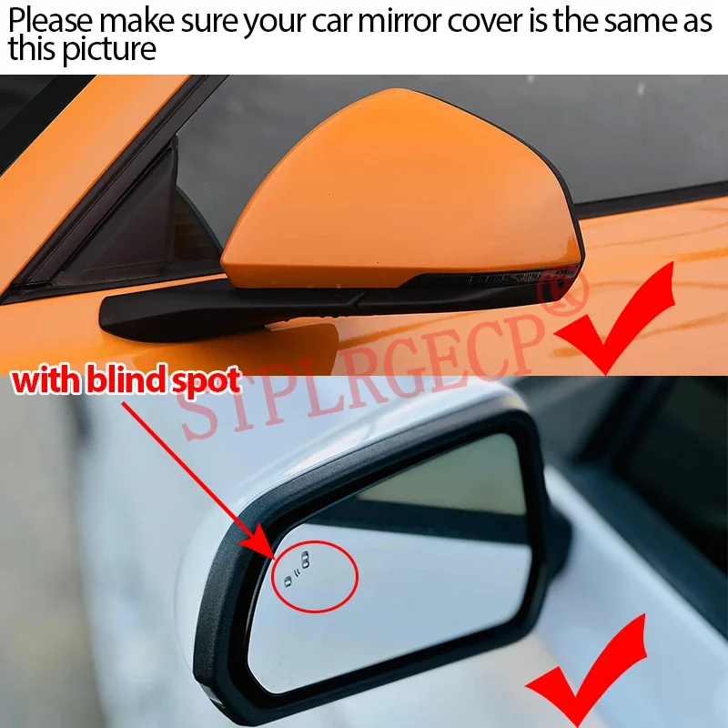 Für Ford Mustang S550 2015-2023 US-Version Auto Links Rechts Rückspiegel Seitenflügel Beheizt Klar Langlebiges Spiegelglas Ersatz – Detail 2