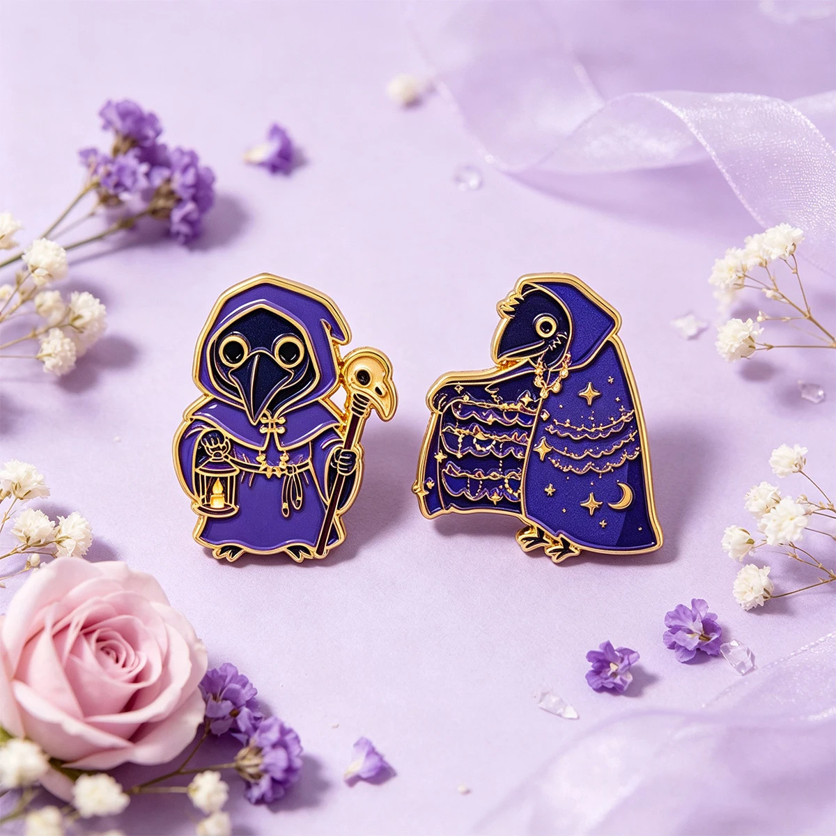 2 pièces Épingles de revers en - Lapel Pin Enamel avis et prix