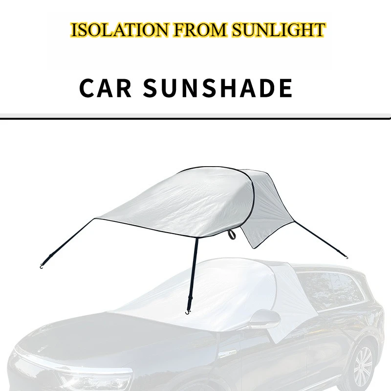

Car Front Windshield Sunshade Sun Protection Heat Insulation Car Accessories Foldable Outdoor Windshield Half Car Cover