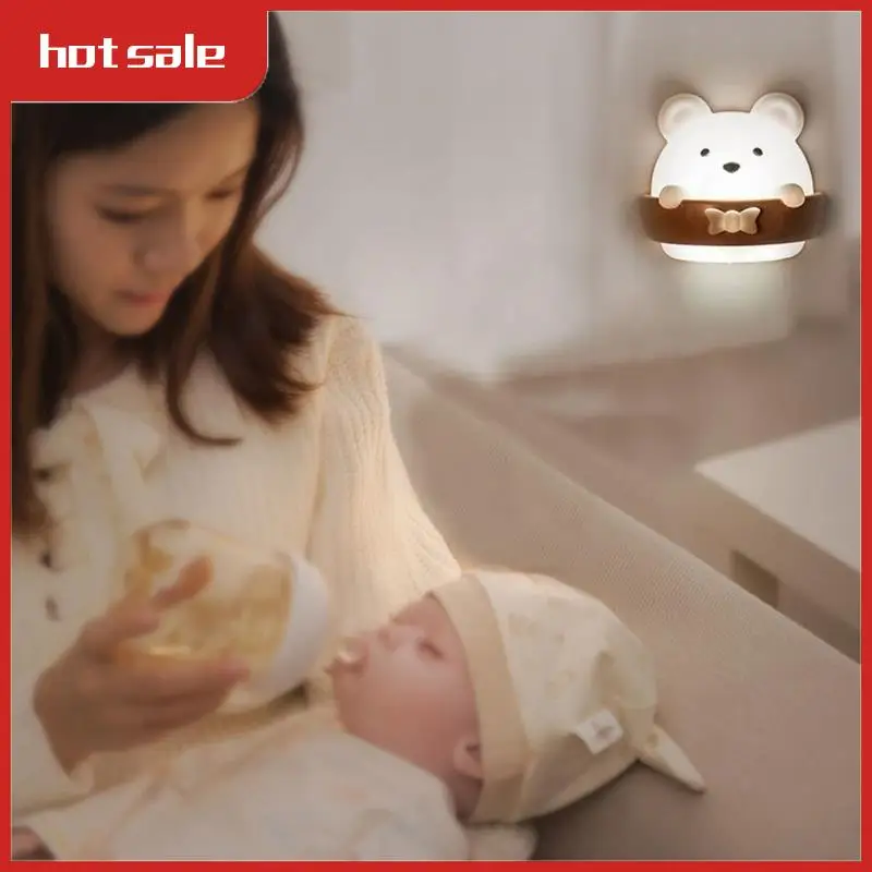 

BEAU-Night Light Timing Table Lamp USB Rechargeable Wall Lamps With Remote Control Bedroom Bedside Lights