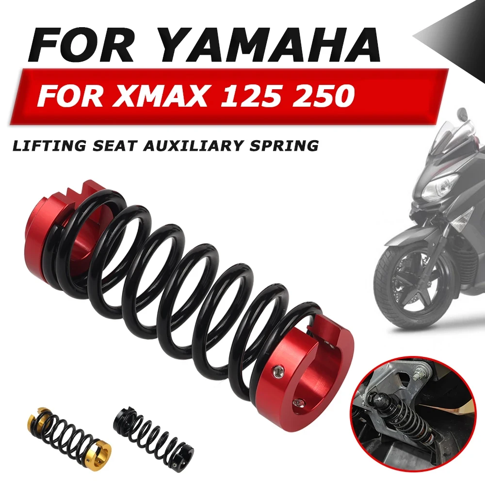 Pegas kursi angkat sepeda motor untuk Yamaha XMAX250 XMAX125 XMAX 250 X-MAX 125 Aksesori mendukung peredam kejut