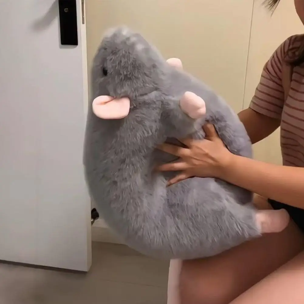 40cm Cartoon Fancy Rat Plush Toy Brown Grey White Cartoon Home Office Garden Table Bed Pillows Soft Plush Mouse Festival Gifts
