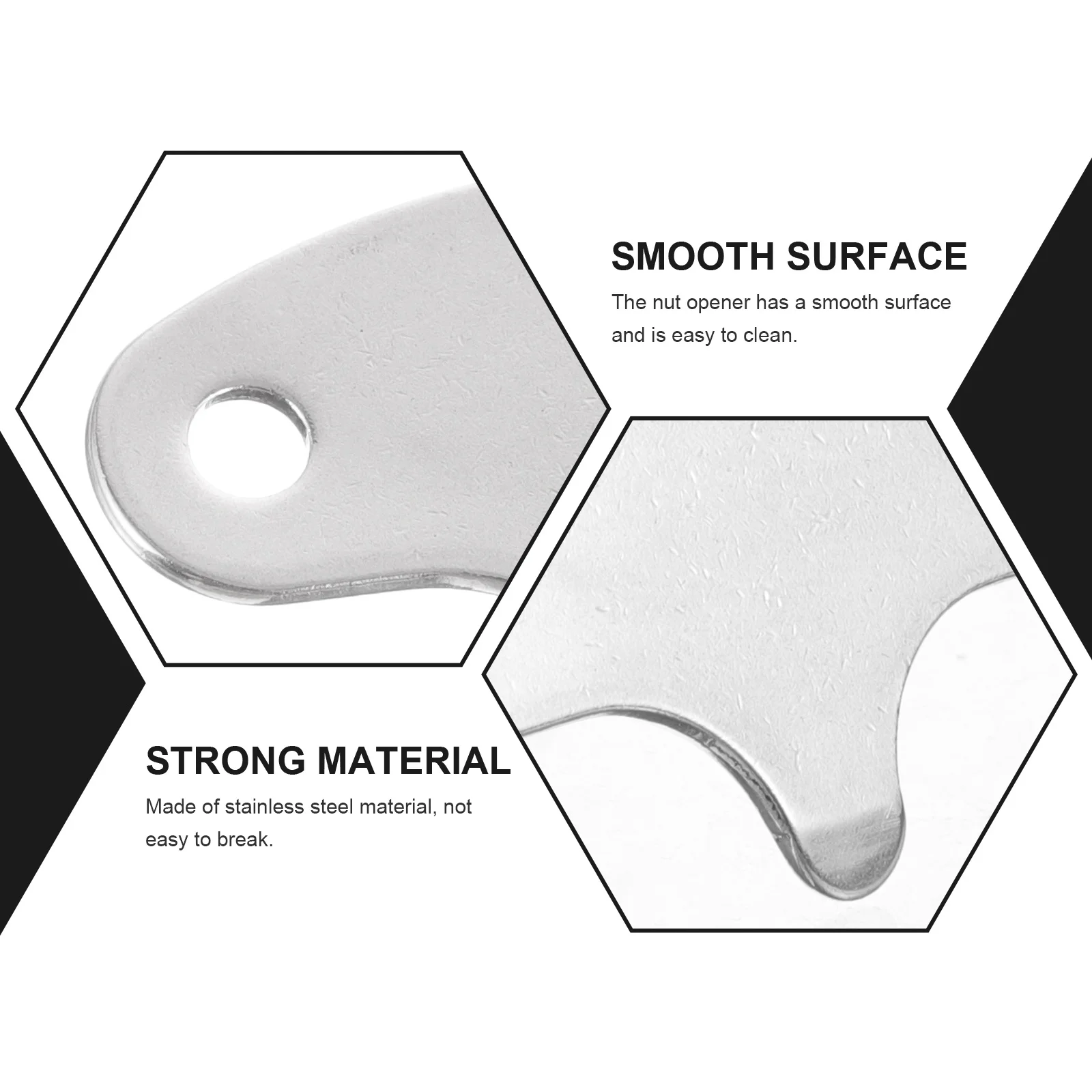 

25Pcs Stainless Steel Nut Openers Easy Clean Macadamia Pecan Walnut Shell Opener Stainless Steel Nut Opener