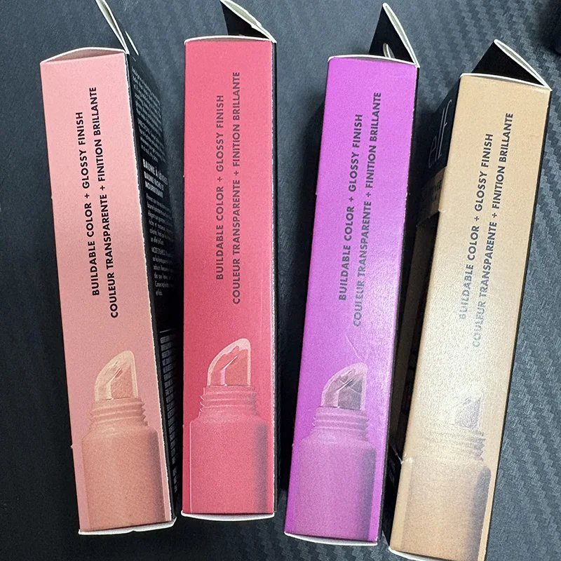 Elf Brand 4 Colors Fruit Flavor Lip Gloss Lightweight Hydrating Nourishing Repairing Improve Lip Lines Dryness Tinted Cosmetic