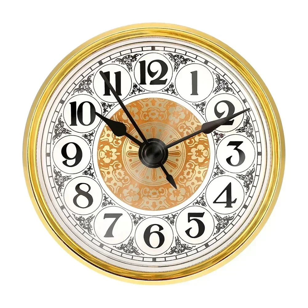 Inserts Parts Quartz Clock Crafts DIY Handmade Movement Mechanism Repair Roman Arabic Numerals 78mm Home Decor